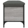 Engineered wood gray Sonoma storage bench 82x42x45 cm by , Benches for halls and storage - Ref: Foro24-835145, Price: 72,48 €...