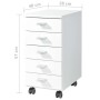 Germania Aktenschrank mit Rollen weiß 4099-84 von Germania, Aktenschränke - Ref: Foro24-422797, Preis: 197,85 €, Rabatt: %