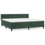 Box spring bed with dark green velvet mattress 200x200 cm by , Beds and slatted bases - Ref: Foro24-3130982, Price: 612,16 €,...