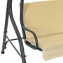 Cream white garden swing swing 170x110x153 cm by vidaXL, Garden rockers - Ref: Foro24-45350, Price: 145,14 €, Discount: %