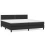 Cama box spring con colchón cuero sintético negro 200x200 cm de , Camas y somieres - Ref: Foro24-3141083, Precio: 612,16 €, D...