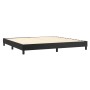 Boxspringbett mit schwarzer Kunstledermatratze 200x200 cm von , Betten und Lattenroste - Ref: Foro24-3141083, Preis: 612,16 €...