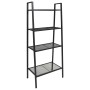 Estantería escalera 4 niveles metal negro de vidaXL, Librerías y estanterías - Ref: Foro24-245972, Precio: 81,65 €, Descuento: %