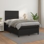 Box spring bed with black synthetic leather mattress 120x200 cm by , Beds and slatted bases - Ref: Foro24-3142773, Price: 457...