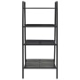 Estantería escalera 4 niveles metal negro de vidaXL, Librerías y estanterías - Ref: Foro24-245972, Precio: 81,65 €, Descuento: %