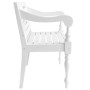 Sillas Batavia 2 unidades madera maciza de caoba blanco de , Sillas de comedor - Ref: Foro24-246963, Precio: 233,08 €, Descue...