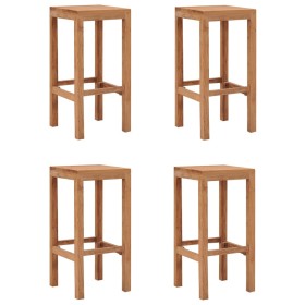 Kitchen bar stools 4 units solid teak wood by , Kitchen stools - Ref: Foro24-287233, Price: 215,02 €, Discount: %