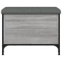 Banco con almacenaje madera ingeniería gris Sonoma 62x42x45 cm de , Bancos para recibidores y almacenamiento - Ref: Foro24-83...