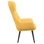 Sillón de relax de tela amarillo mostaza de , Sillones - Ref: Foro24-341078, Precio: 94,25 €, Descuento: %