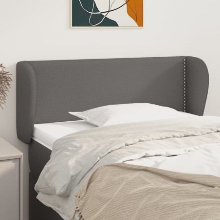 Gray synthetic leather headboard 83x23x78/88 cm by , Headboards and footboards - Ref: Foro24-3117080, Price: 51,99 €, Discoun...