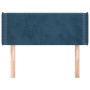 Dark blue velvet headboard 93x16x78/88 cm by , Headboards and footboards - Ref: Foro24-3118668, Price: 52,99 €, Discount: %