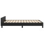 Bed frame with headboard black synthetic leather 120x200cm by , Beds and slatted bases - Ref: Foro24-3125500, Price: 184,86 €...