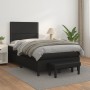 Box spring bed with black synthetic leather mattress 120x200 cm by , Beds and slatted bases - Ref: Foro24-3137593, Price: 490...