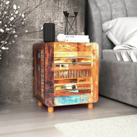 Recycled solid wood bedside table 43x33x51 cm by vidaXL, Nightstands - Ref: Foro24-243323, Price: 162,91 €, Discount: %