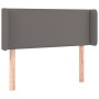 Cabecero con LED cuero sintético gris 83x16x78/88 cm de , Cabeceros y pies de cama - Ref: Foro24-3123172, Precio: 58,23 €, De...