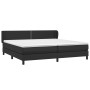 Cama box spring con colchón cuero sintético negro 200x200 cm de , Camas y somieres - Ref: Foro24-3127271, Precio: 626,95 €, D...