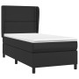 Cama box spring con colchón cuero sintético negro 100x200 cm de , Camas y somieres - Ref: Foro24-3128955, Precio: 397,81 €, D...