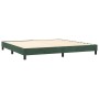 Cama box spring con colchón terciopelo verde oscuro 200x200 cm de , Camas y somieres - Ref: Foro24-3130862, Precio: 611,78 €,...