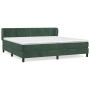 Cama box spring con colchón terciopelo verde oscuro 200x200 cm de , Camas y somieres - Ref: Foro24-3131102, Precio: 612,66 €,...