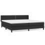 Cama box spring con colchón cuero sintético negro 200x200 cm de , Camas y somieres - Ref: Foro24-3130739, Precio: 623,14 €, D...