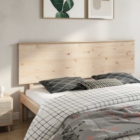 Solid pine wood bed headboard 204x6x82.5 cm by , Headboards and footboards - Ref: Foro24-819190, Price: 76,97 €, Discount: %