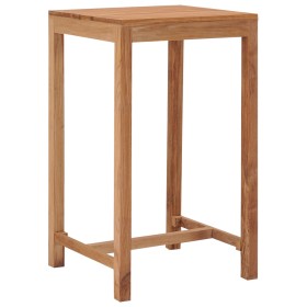 High garden table solid teak wood 60x60x105 cm by , Garden tables - Ref: Foro24-287235, Price: 193,99 €, Discount: %