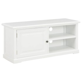 White wooden TV cabinet 90x30x40 cm by vidaXL, TV Furniture - Ref: Foro24-249878, Price: 172,36 €, Discount: %