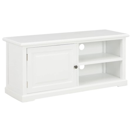 Weißer TV-Schrank aus Holz, 90 x 30 x 40 cm von vidaXL, TV-Möbel - Ref: Foro24-249878, Preis: 172,36 €, Rabatt: %