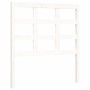 Estructura de cama individual con cabecero madera maciza blanco de , Camas y somieres - Ref: Foro24-3193947, Precio: 106,99 €...