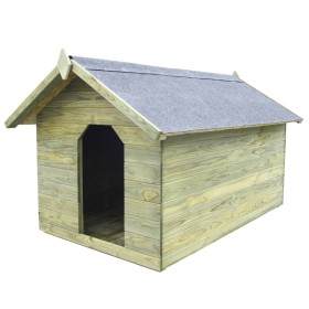 Garten Hundehütte mit offenem Dach imprägniertes Kiefernholz von vidaXL, Hundehütten - Ref: Foro24-45152, Preis: 281,98 €, Ra...