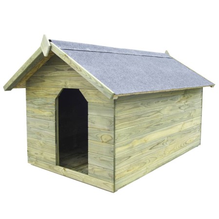 Garten Hundehütte mit offenem Dach imprägniertes Kiefernholz von vidaXL, Hundehütten - Ref: Foro24-45152, Preis: 281,75 €, Ra...