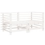 Garden furniture set 6 pieces solid white pine wood by , Garden sets - Ref: Foro24-3186474, Price: 401,73 €, Discount: %