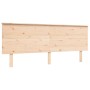 Bed frame with solid wood headboard 200x200 cm by , Beds and slatted bases - Ref: Foro24-3193421, Price: 169,82 €, Discount: %