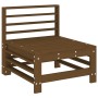 Garden furniture set 7 pieces solid honey brown pine wood by , Garden sets - Ref: Foro24-3186441, Price: 442,73 €, Discount: %