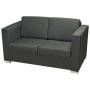 2-Sitzer-Sofa aus dunkelgrauem Stoff von , Sofas - Ref: Foro24-243583, Preis: 333,73 €, Rabatt: %