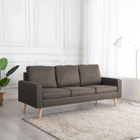 3-seater sofa in taupe gray fabric by , Sofas - Ref: Foro24-288721, Price: 301,99 €, Discount: %