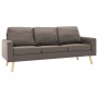 3-seater sofa in taupe gray fabric by , Sofas - Ref: Foro24-288721, Price: 301,99 €, Discount: %