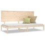 Solid pine wood sofa bed 90x200 cm by , Beds and slatted bases - Ref: Foro24-3108132, Price: 172,74 €, Discount: %