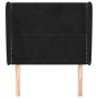 Cabecero con orejas de terciopelo negro 83x23x118/128 cm de , Cabeceros y pies de cama - Ref: Foro24-3117848, Precio: 82,26 €...