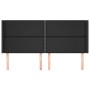 Headboard with black synthetic leather ears 203x16x118/128 cm by , Headboards and footboards - Ref: Foro24-3119548, Price: 12...