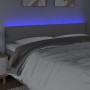 Cabecero con LED cuero sintético gris 200x5x78/88 cm de , Cabeceros y pies de cama - Ref: Foro24-3121584, Precio: 66,97 €, De...