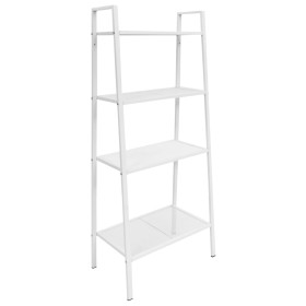 Ladder shelf 4 levels white metal by vidaXL, Bookcases and shelves - Ref: Foro24-245973, Price: 74,99 €, Discount: %