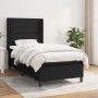 Cama box spring con colchón tela negro 80x200 cm de , Camas y somieres - Ref: Foro24-3131307, Precio: 302,48 €, Descuento: %