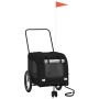 Pet Bicycle Trailer Iron Oxford Cloth Black by , pet strollers - Ref: Foro24-93856, Price: 99,74 €, Discount: %