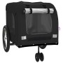 Pet Bicycle Trailer Iron Oxford Cloth Black by , pet strollers - Ref: Foro24-93856, Price: 99,74 €, Discount: %