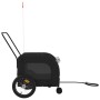 Pet Bicycle Trailer Iron Oxford Cloth Black by , pet strollers - Ref: Foro24-93856, Price: 99,74 €, Discount: %