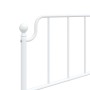 Metal bed frame with headboard and footboard white 80x200 cm by , Beds and slatted bases - Ref: Foro24-373945, Price: 68,12 €...