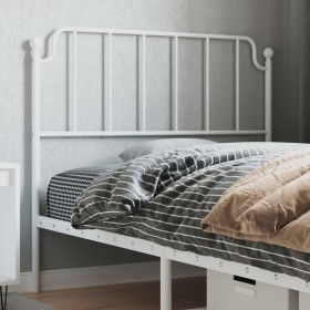 White metal headboard 107 cm by , Headboards and footboards - Ref: Foro24-373966, Price: 24,99 €, Discount: %