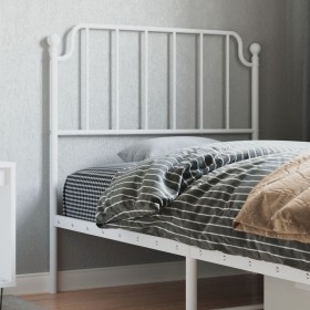 White metal headboard 90 cm by , Headboards and footboards - Ref: Foro24-373964, Price: 23,99 €, Discount: %