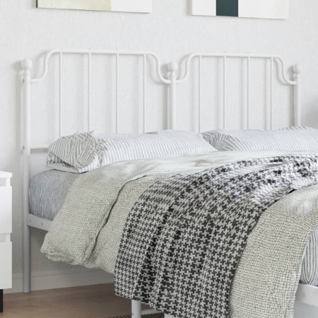 White metal headboard 150 cm by , Headboards and footboards - Ref: Foro24-373970, Price: 29,99 €, Discount: %